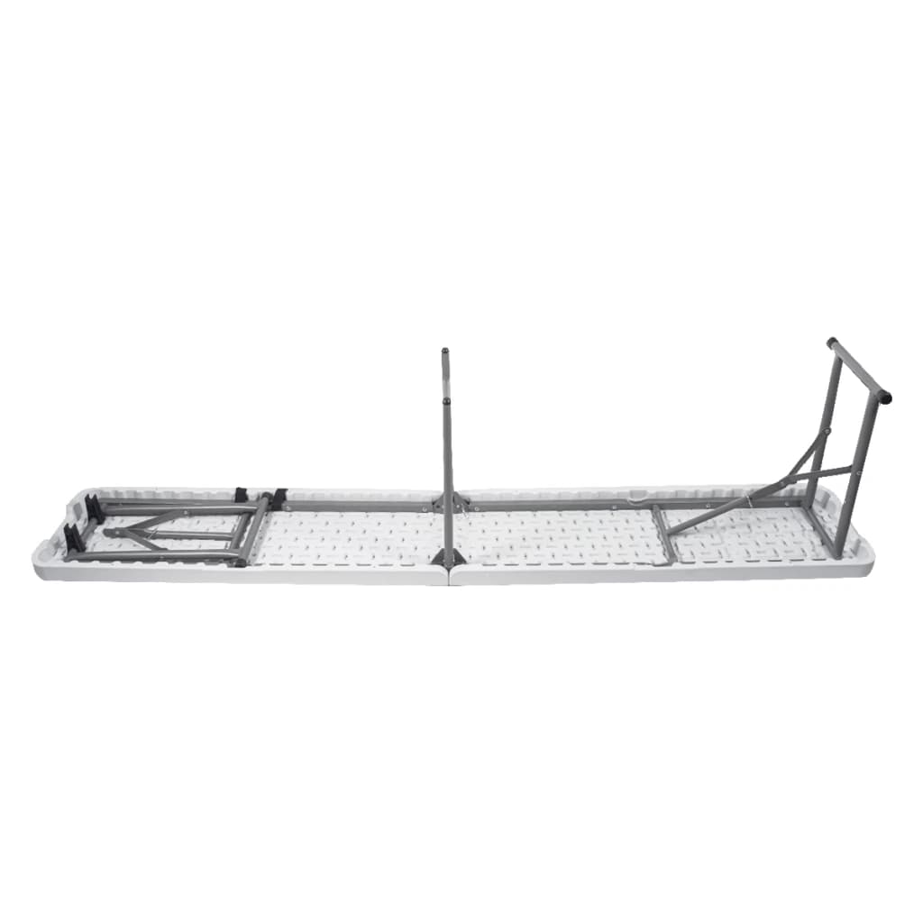 Banco Plegable 1.83 Mts T-GO de Aluminio | Soporta 200kg — Blanco