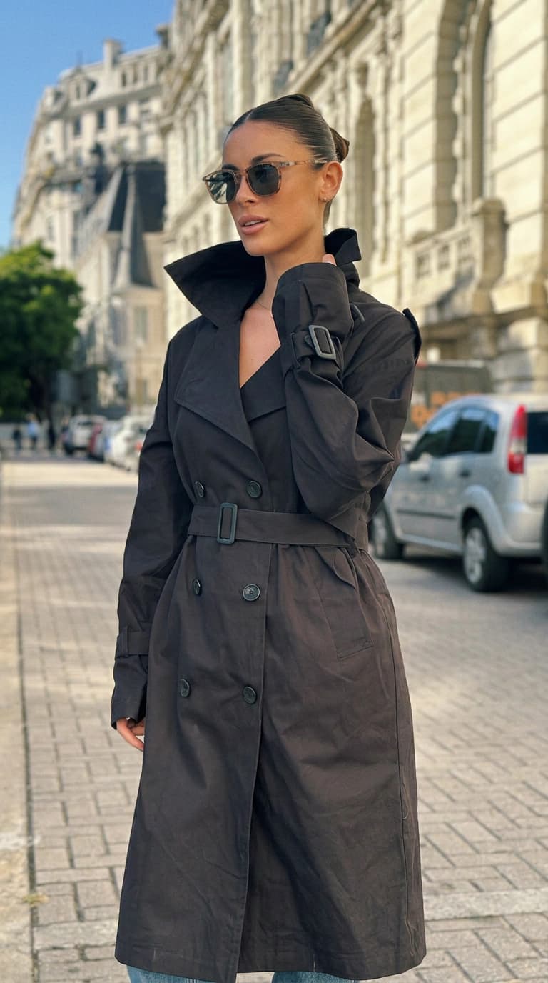 Trench | Oreiro Love — Negro / Lisa / S