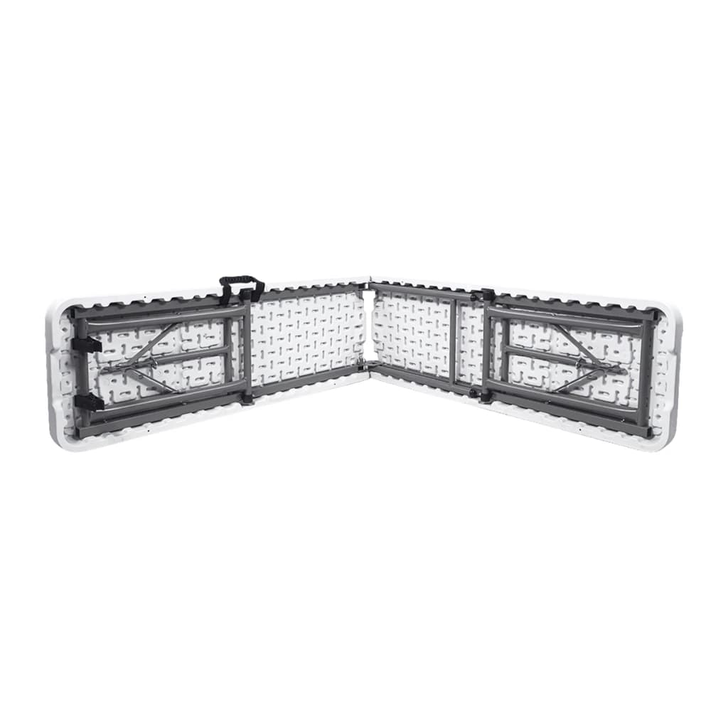 Banco Plegable 1.83 Mts T-GO de Aluminio | Soporta 200kg — Blanco