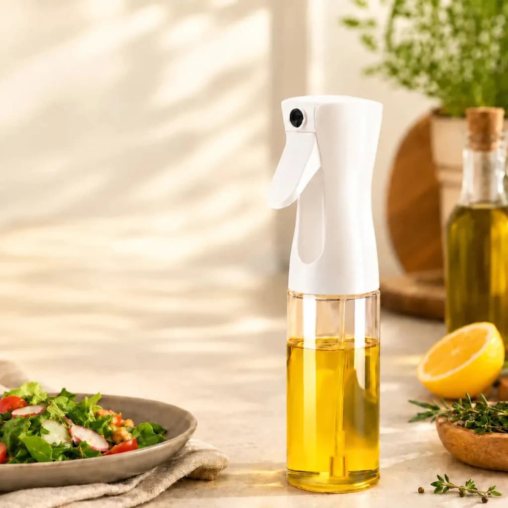 Aceitera Spray Rociador de Aceite de Vidrio 220 ml — Cocina más sano | Capia