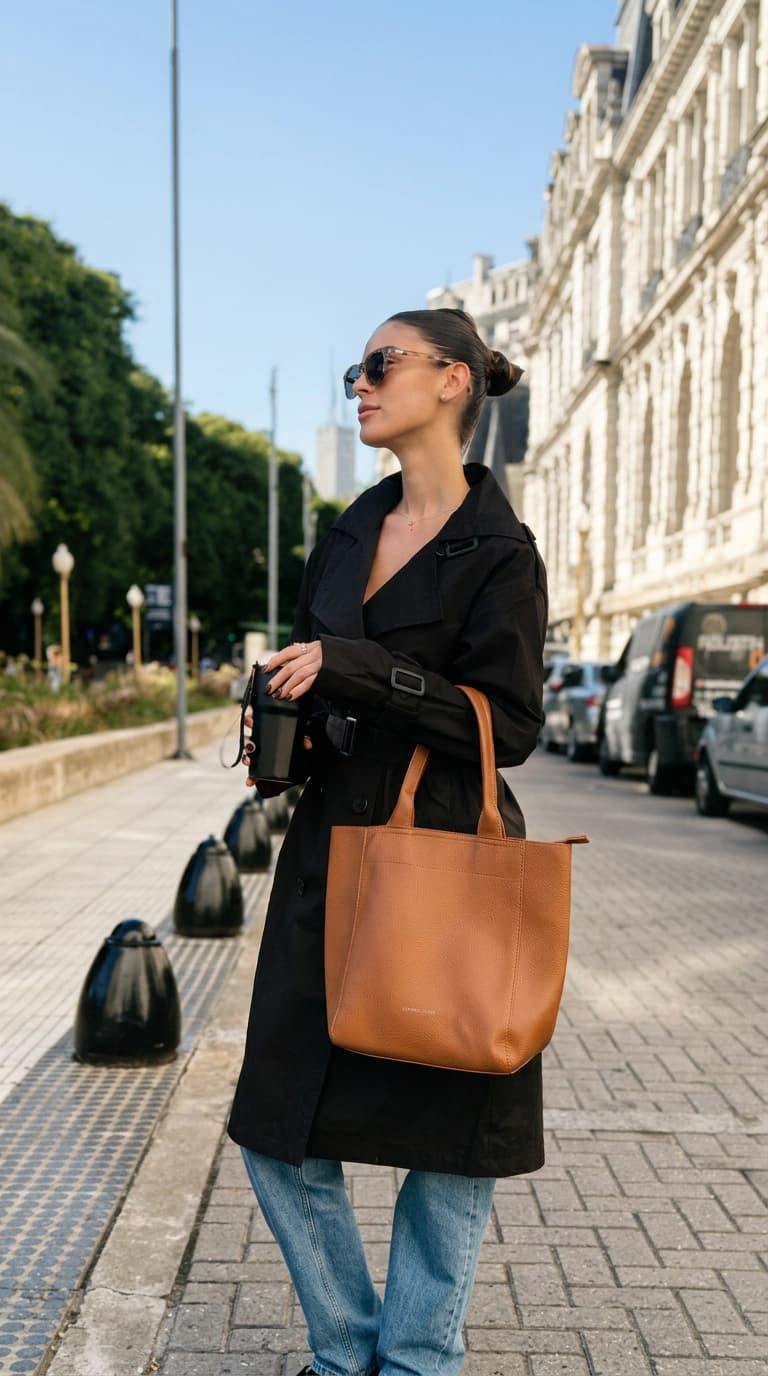 Trench | Oreiro Love — Negro / Lisa / S