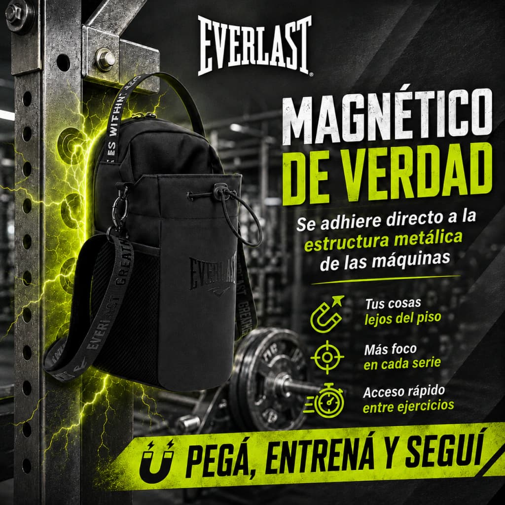 Morral Magnético para Gimnasio | Bolso Expandible | Everlast