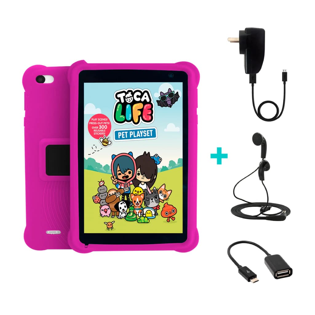Tablet T-go Outlet 7 Pulgadas Kids 4gb 64gb Funda + Regalos (Reacondicionado) — Rosa