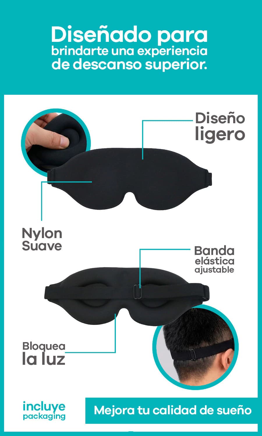 Antifaz Trendy 17800 — Negro