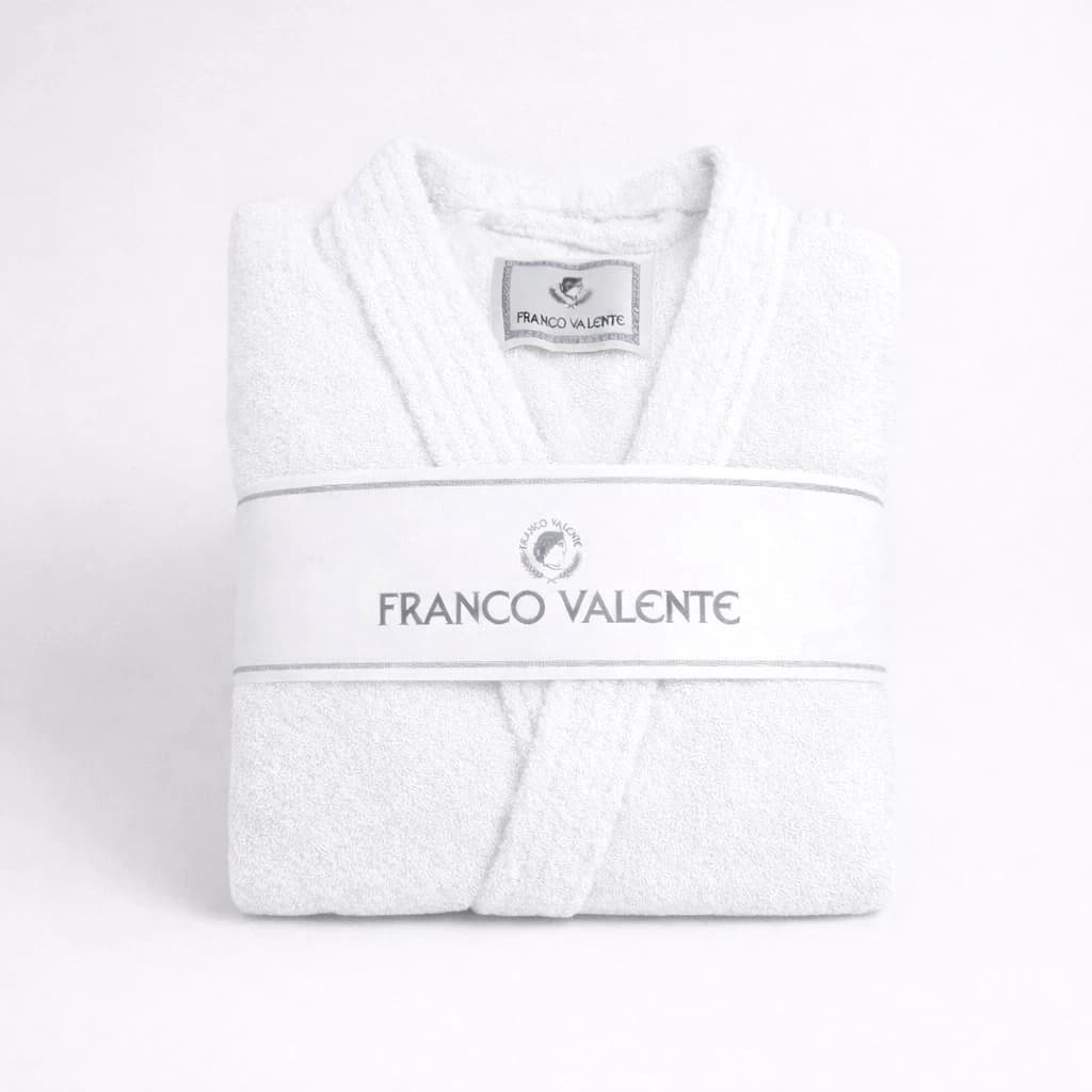 Bata de Baño Unisex | Toalla 100% Algodón 420g | Franco Valente — Blanco / L