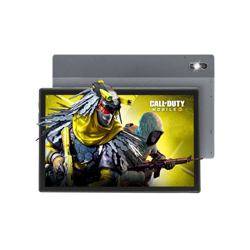 Tablet T-GO 10" Android 14 Case Metal + Funda Silicona y Accesorios | OUTLET — Gris Oscuro