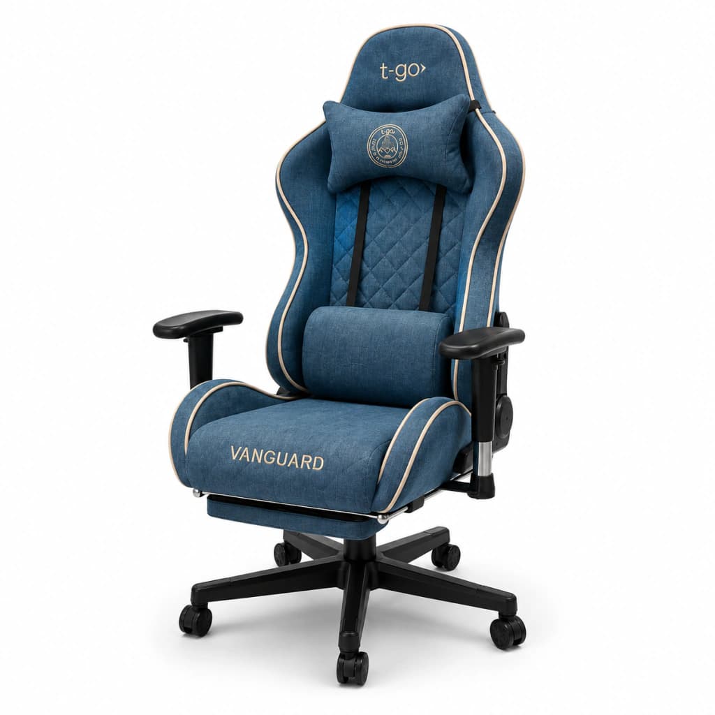 Sillas Gamer Vanguard T-go Ergonómica | Escritorio — Gris