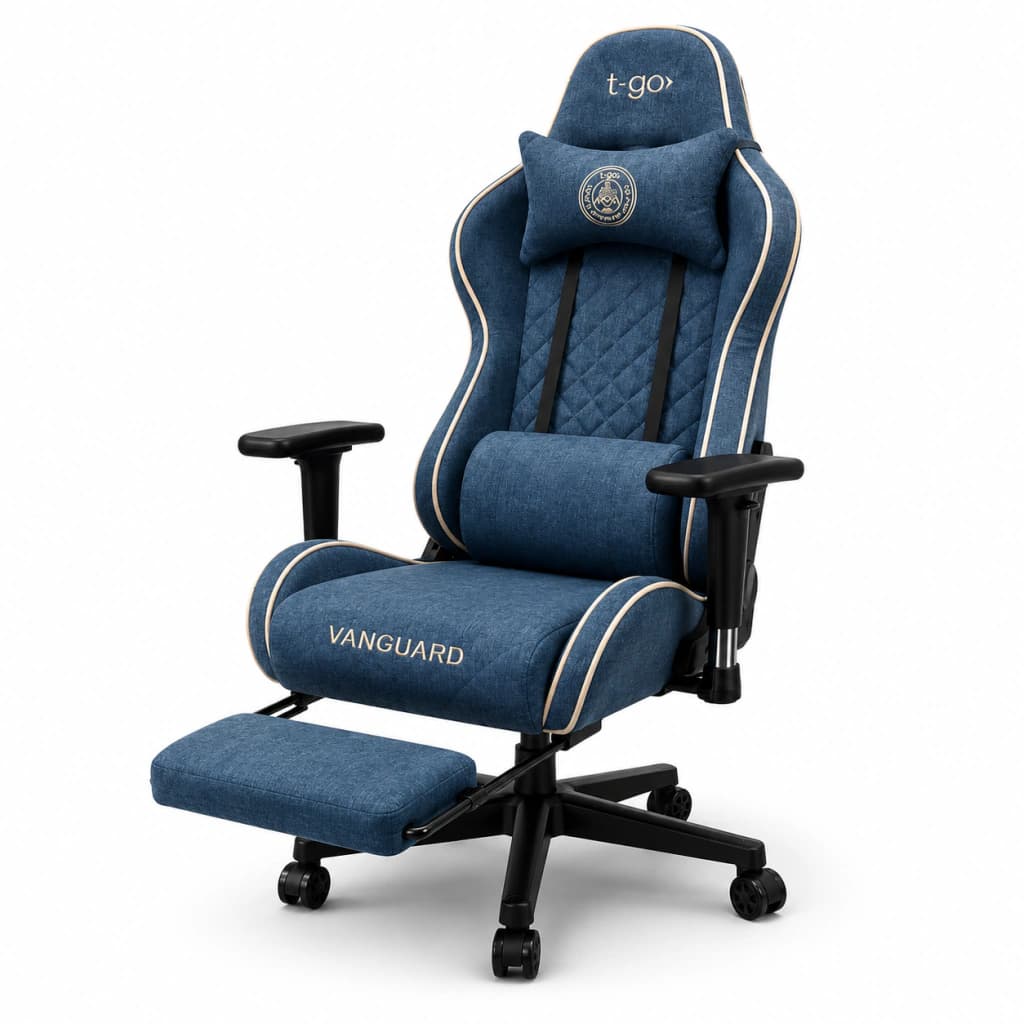 Sillas Gamer Vanguard T-go Ergonómica | Escritorio — Azul Noche