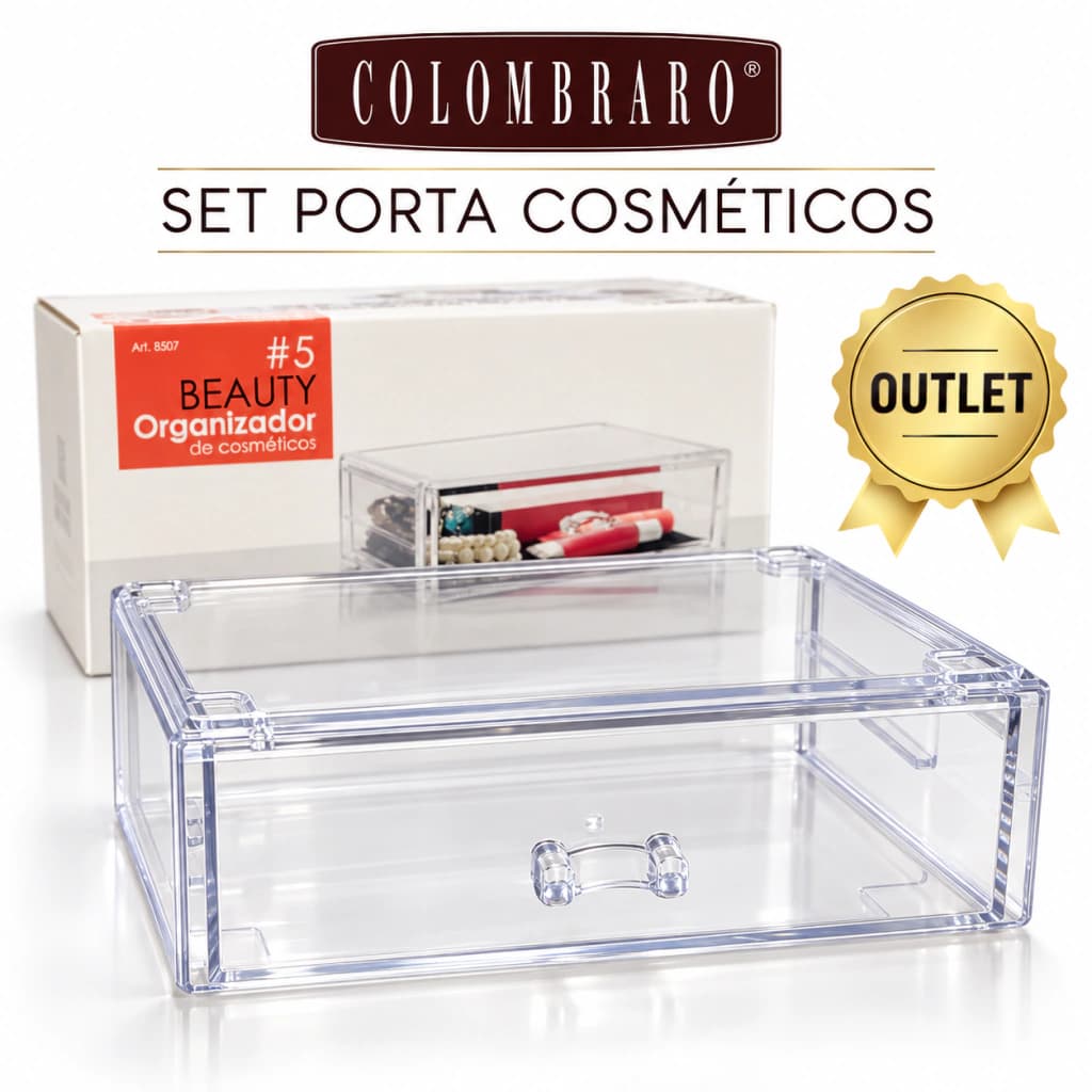 Organizador Colombraro Acrílico Cosméticos con Cajón | OUTLET