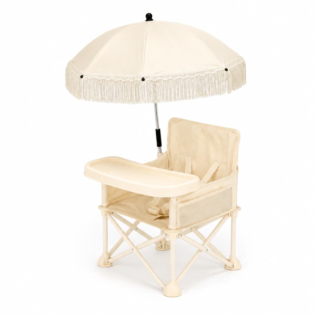 Silla de Comer Plegable para Bebé con Sombrilla | Little Baires