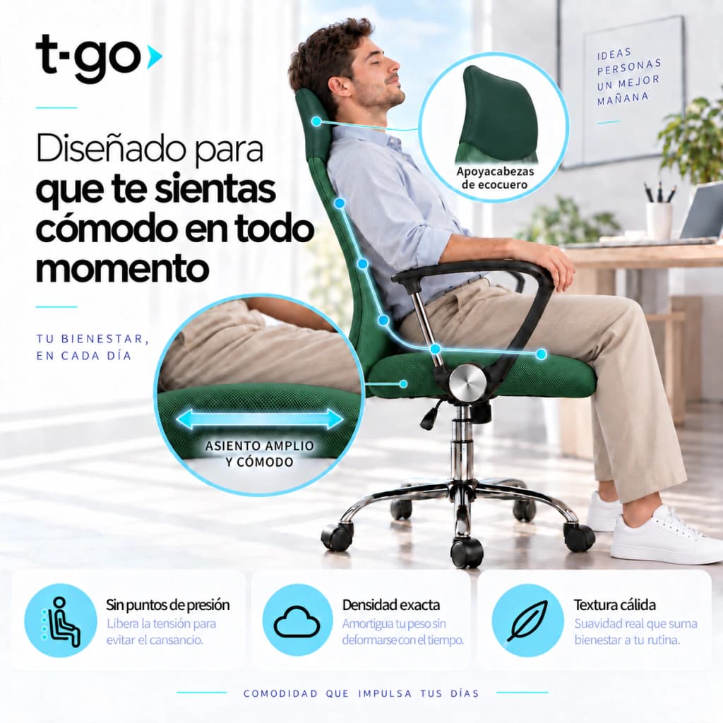 Silla De Escritorio Eclipse — Negro