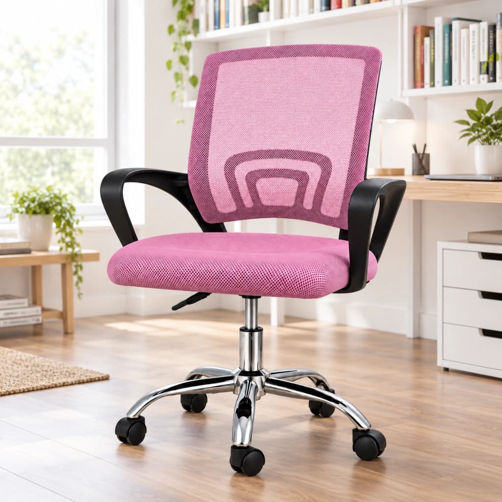 Silla De Escritorio Orion — Rosa / Malla