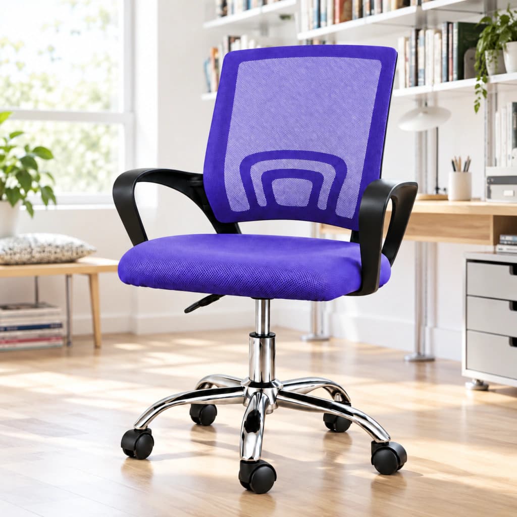 Silla De Escritorio Orion — Violeta / Malla