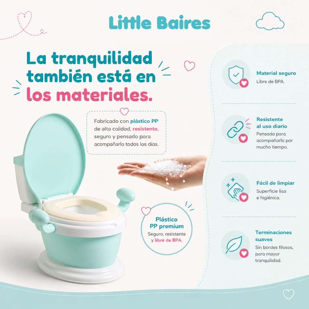 Pelela Inodoro Infantil de Aprendizaje | Asiento Acolchado — Celeste
