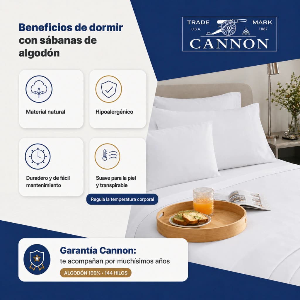 Juego de Sábanas Queen Size | 100% Algodón | Cannon Fieldcrest — Gris
