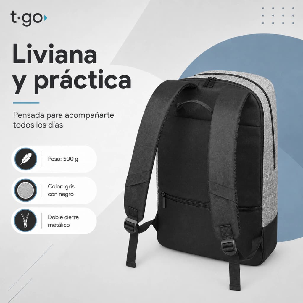 Mochila Urbana T-go AB03 Deportiva | Portanotebook 15.