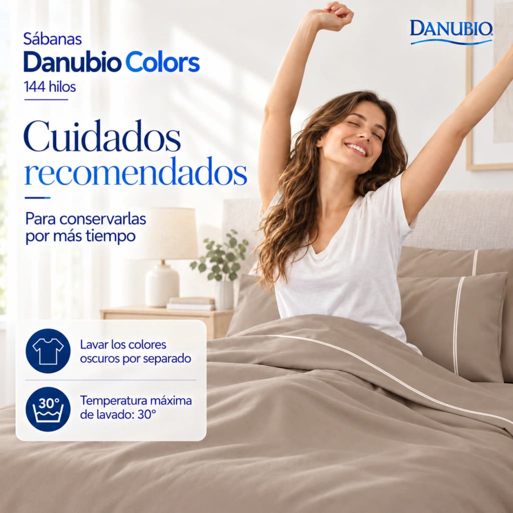 Juego de Sábanas Danubio Colors King Size 144 Hilos — Chateau