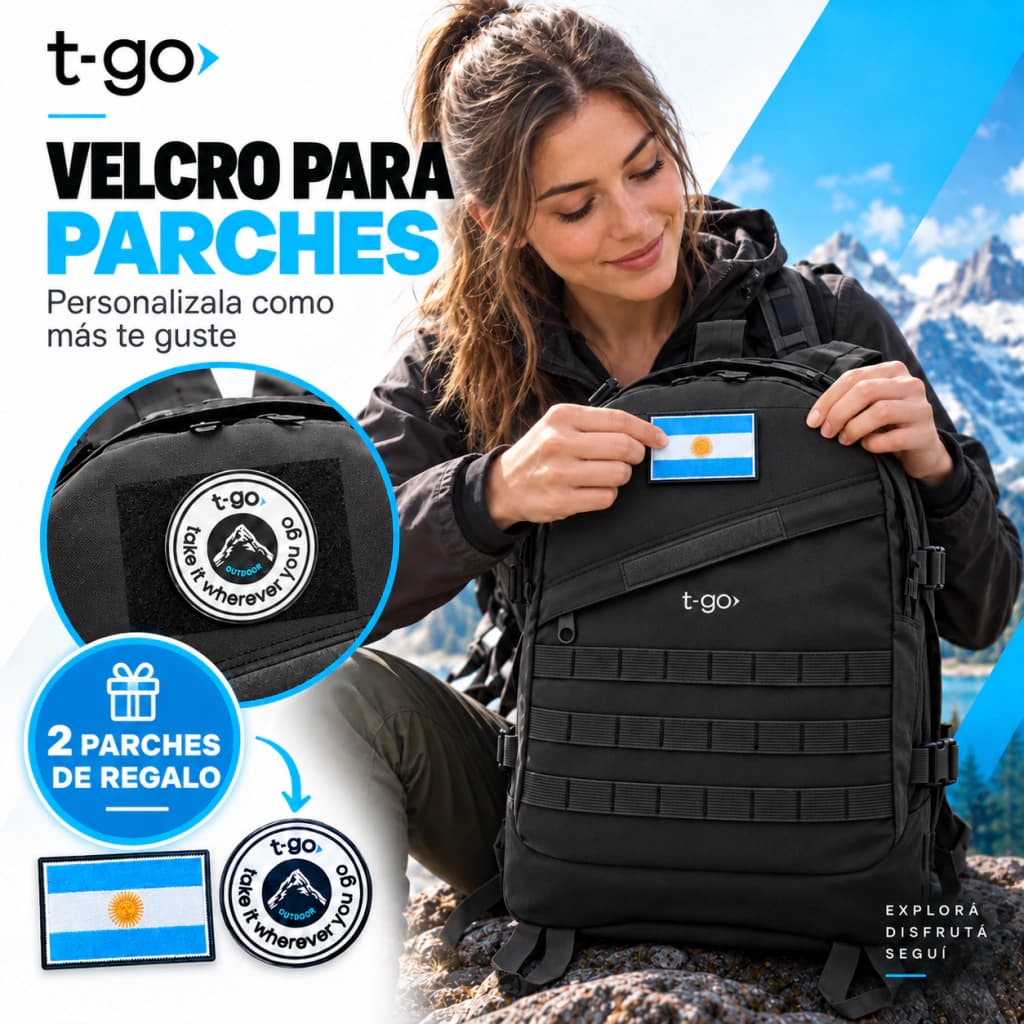 Mochila Táctica Militar 30L T-GO con Parlante Bluetooth Gratis — Camel