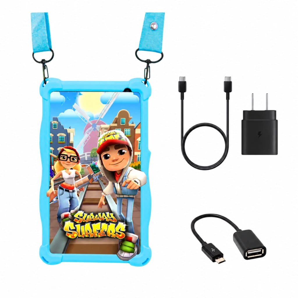 Tablet T-GO Kids 7" Android 14 con Realidad Aumentada y Control Parental | OUTLET — Celeste