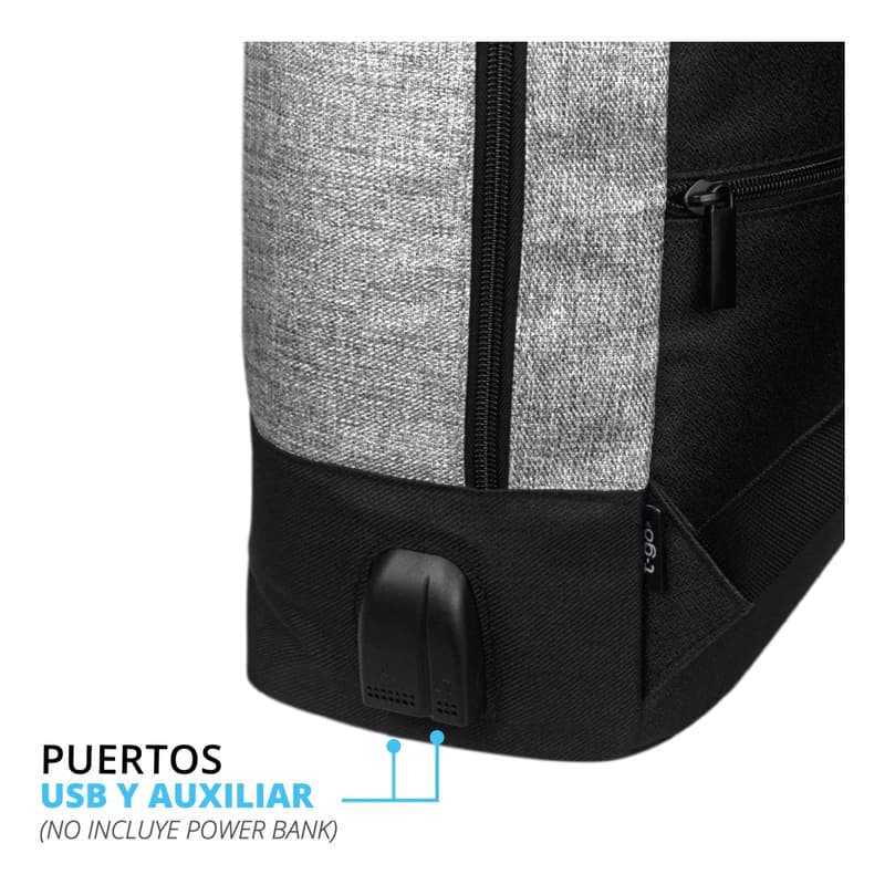 Mochila T-GO Urbana con Porta Notebook 15.6" Reforzada