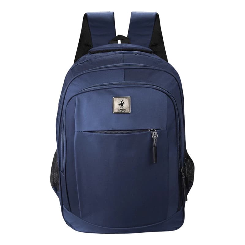 Mochila Porta Notebook 15.6" Wellington Polo Club Urbana Nylon 45cm 20L — Azul 15696 / Liso