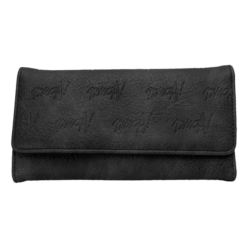 Billeteras Mujer Cuero Pu Muaa Monedero Tarjetero + Llavero — Azul / Liso