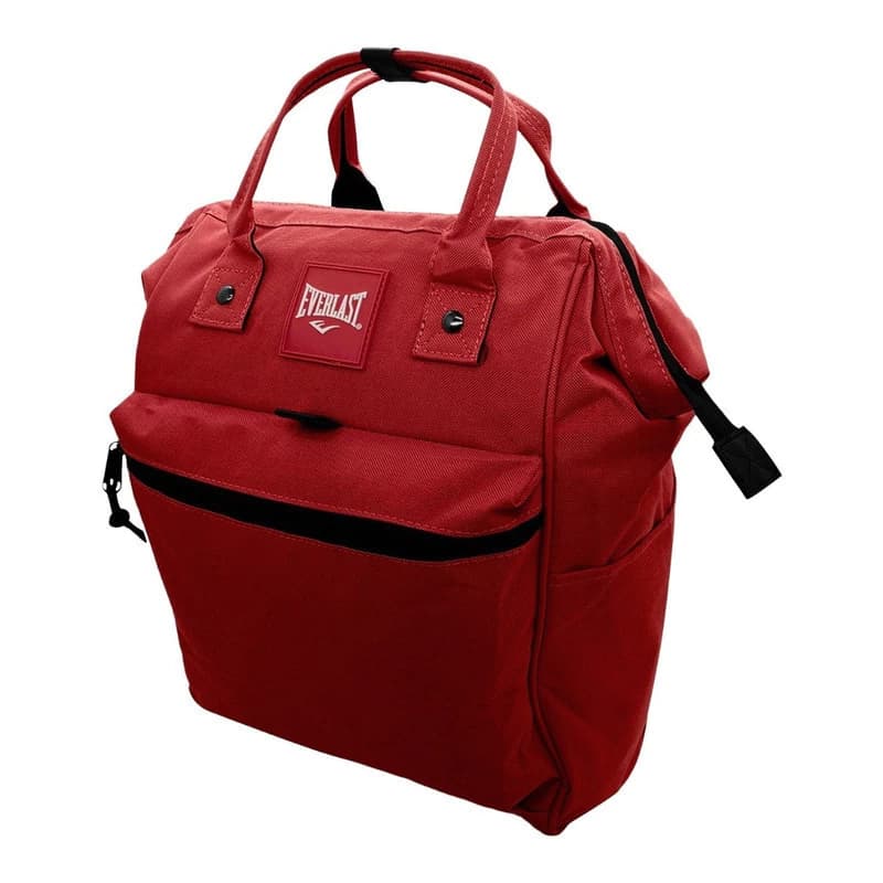 Mochila Urbana Everlast Mujer Nylon Antirrobo Apertura Boca de Pez 20 L — Rojo Cod 21190 / 21908