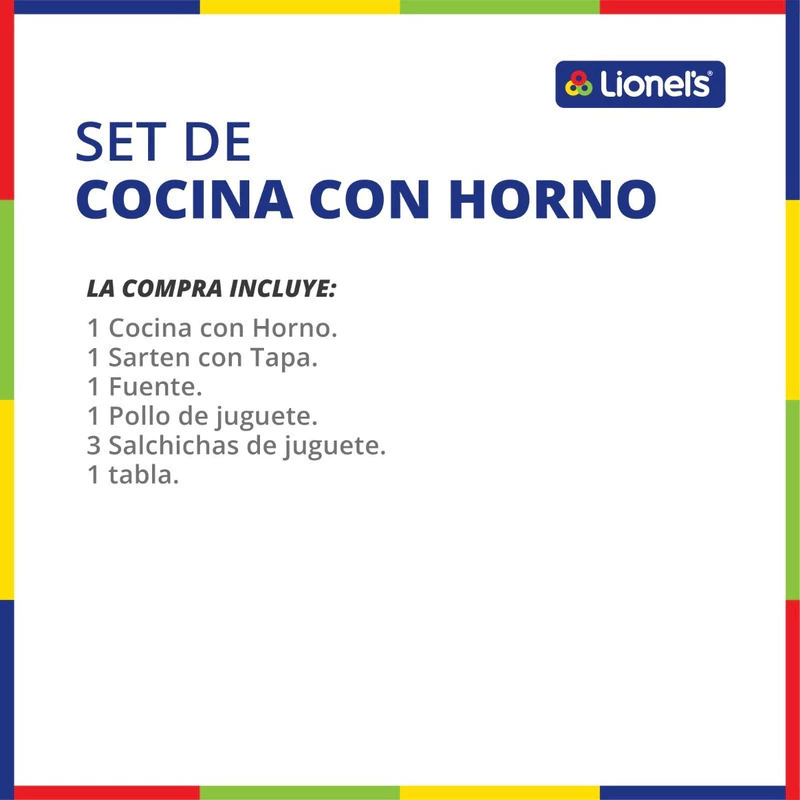 Juego de Cocina Infantil con Horno y Accesorios Lionel's Petit Gourmet — 5 piezas