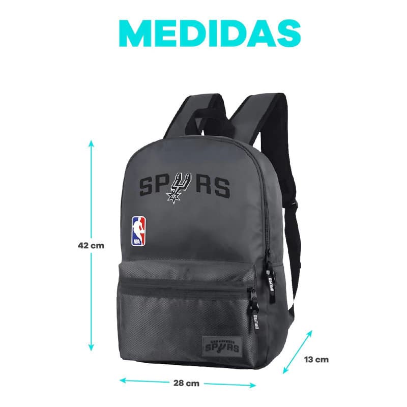 Mochila NBA Licencia Oficial 25L | Equipos 2024 | Urbana y Escolar — Negro con Amarillo 27648 / Liso
