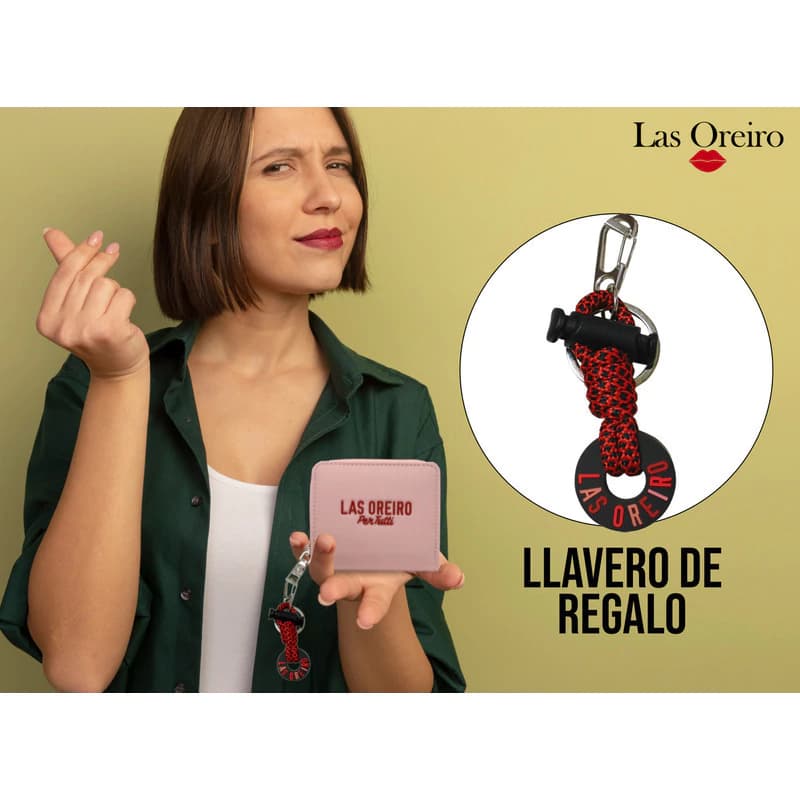 Billetera Las Oreiro Per Tutti con Llavero Desmontable – Nylon Premium — Mint 27886 / Oreiro Love