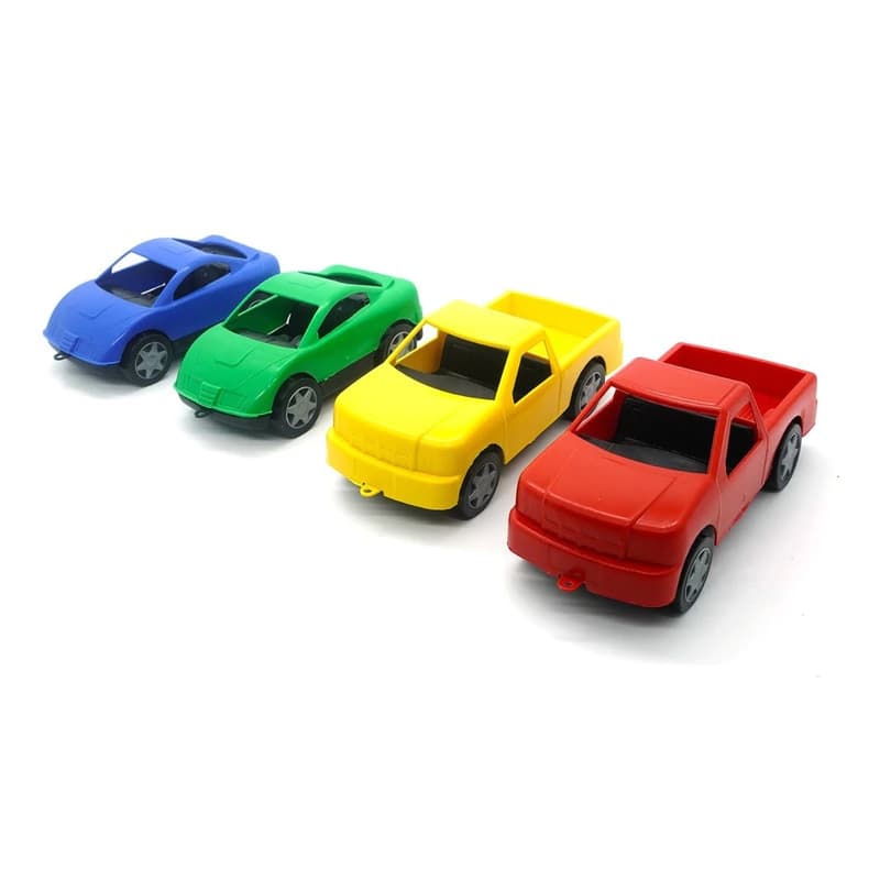 Camión Transportador de Autos Lionel's con 4 Autos Incluidos – Juguete Amarillo