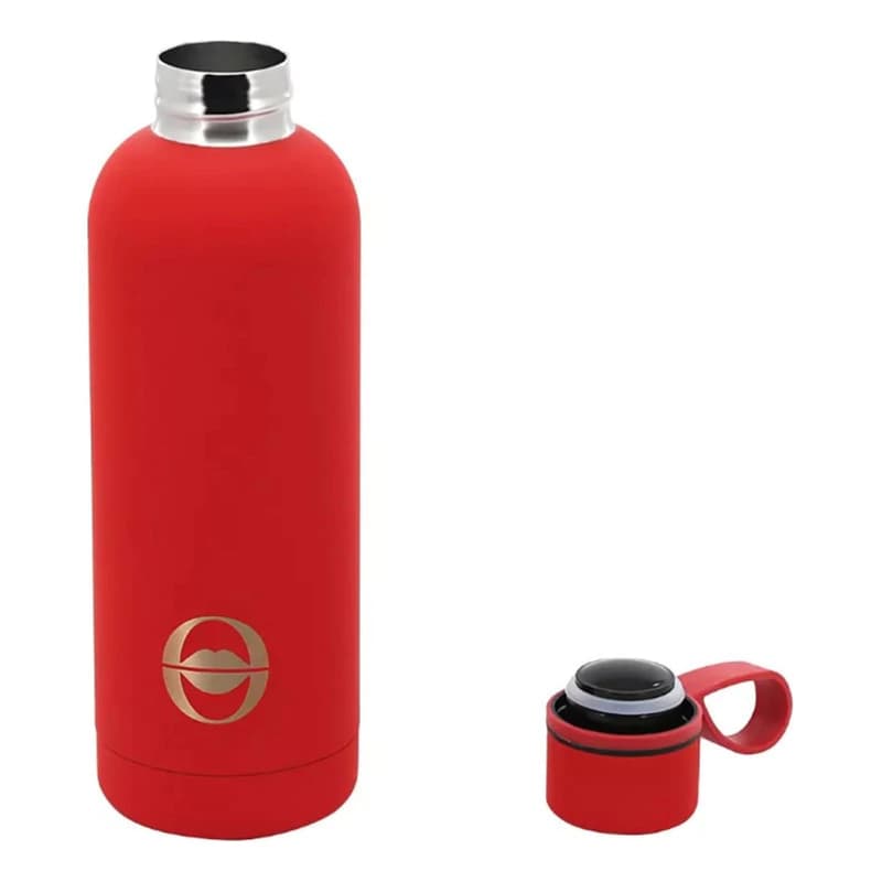 Botella Térmica 500 ml | Acero Inoxidable Doble Capa | Oreiro Love — Negro