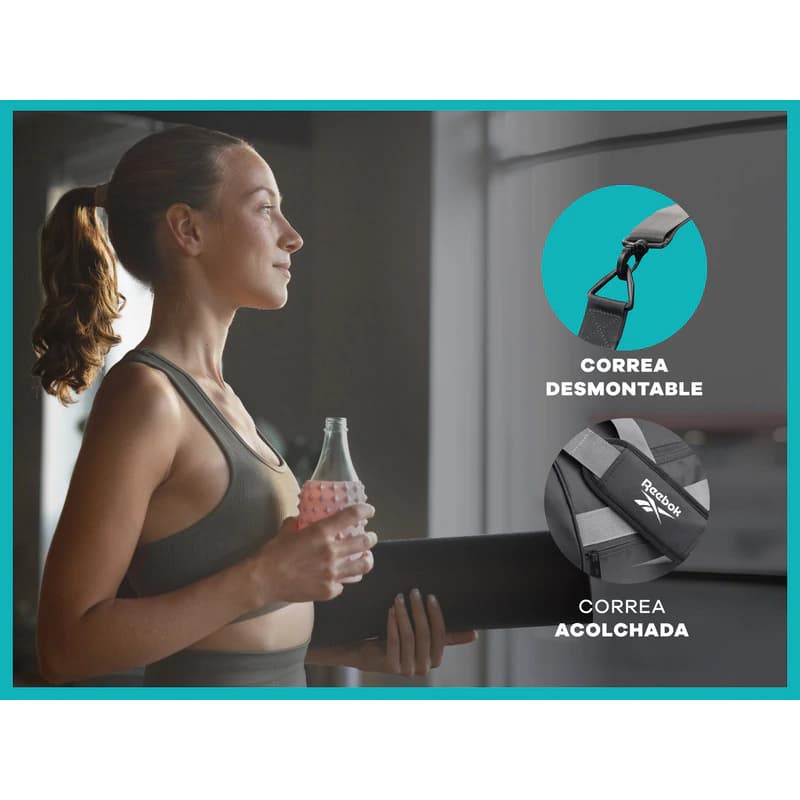 Bolso De Viaje Mujer Hombre Plegable Deportivo Gimnasio — Negro - Gris / Liso
