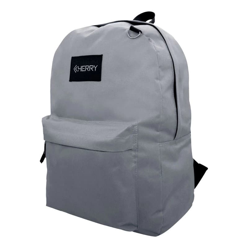 Mochila Escolar Urbana Bagcherry 19L reforzada con porta notebook — Negro / Lisa