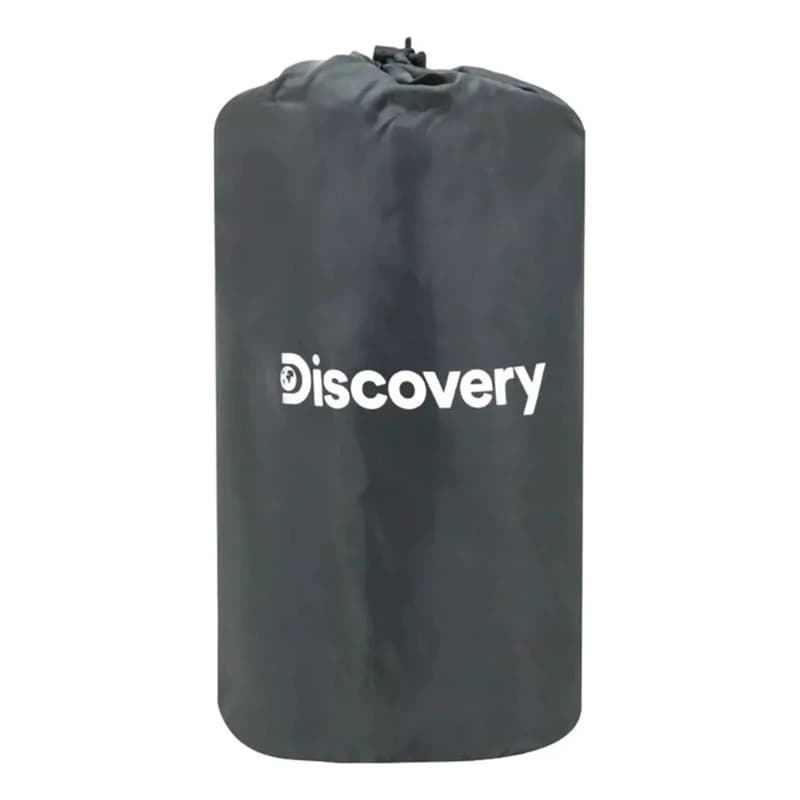 Colchón Inflable 1 Plaza Discovery 50D TPU con Bomba de Pie — Camping y Viajes — Gris