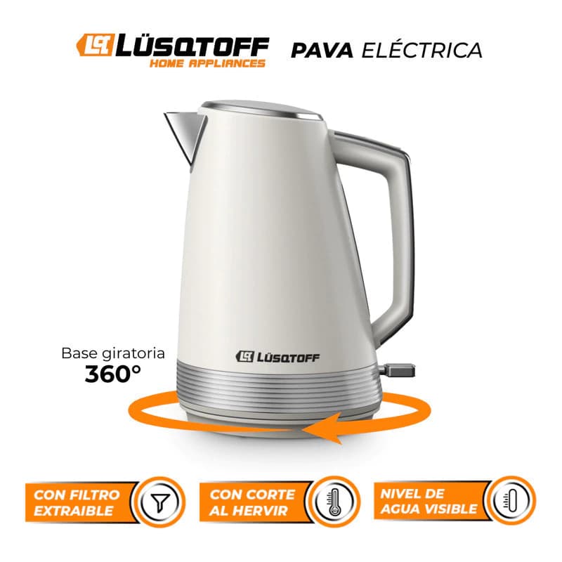 Pava Eléctrica Lusqtoff Lq-pv804 1,7lts. Vintage