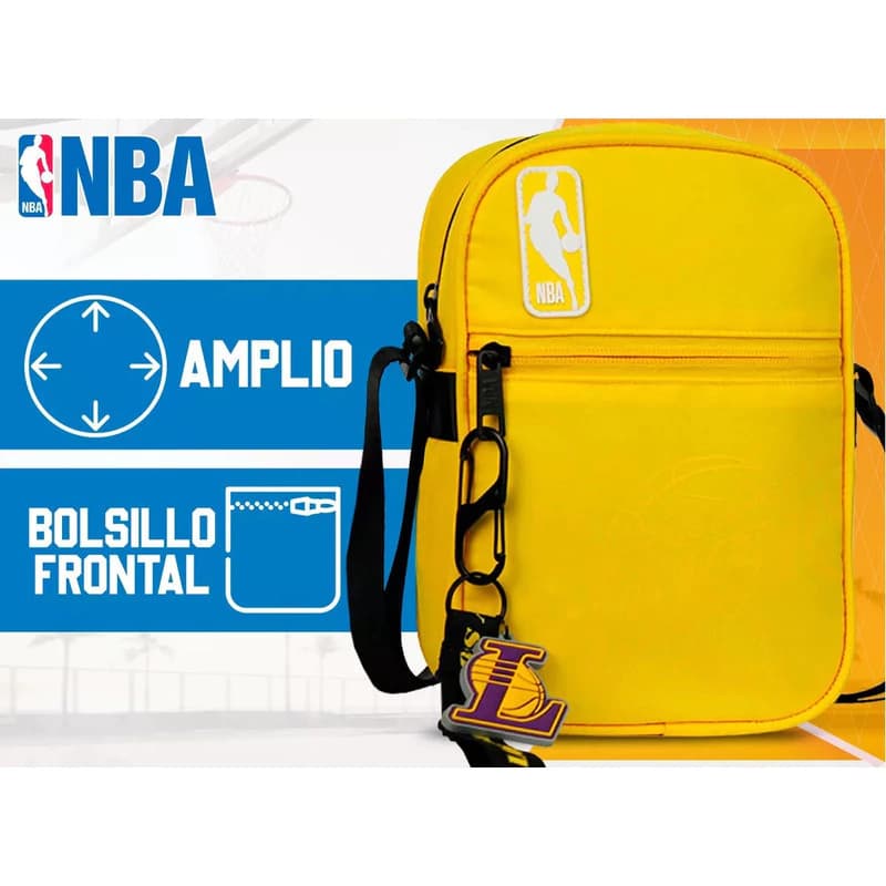 Bandolera deportiva hombre: viví tu pasión con estilo — Negro Equipo Chicago Bulls / Liso