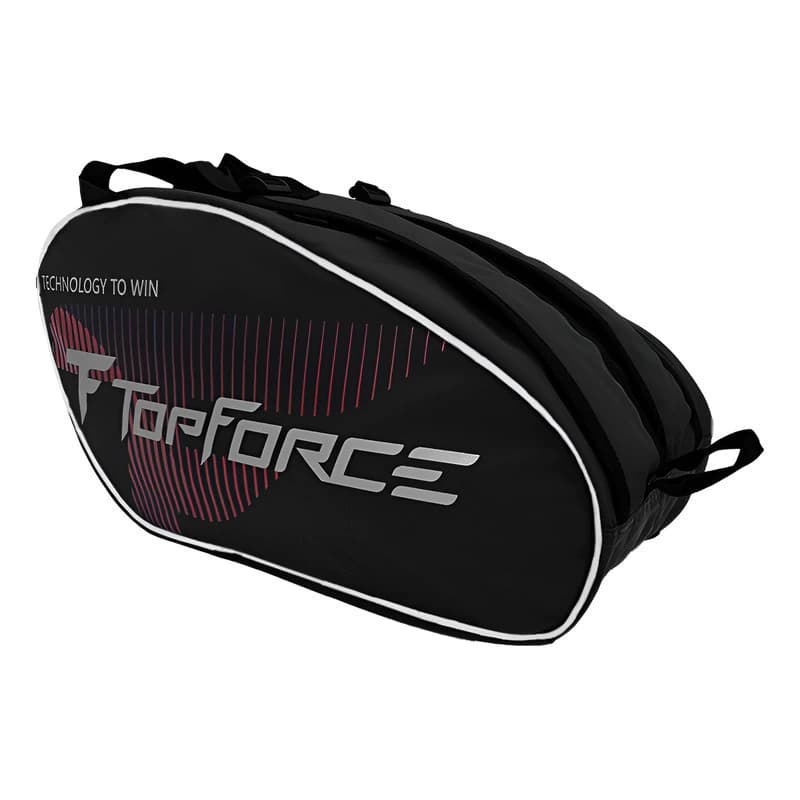 Bolso Padel Paletero Top Force Reforzado Amplio — Negro