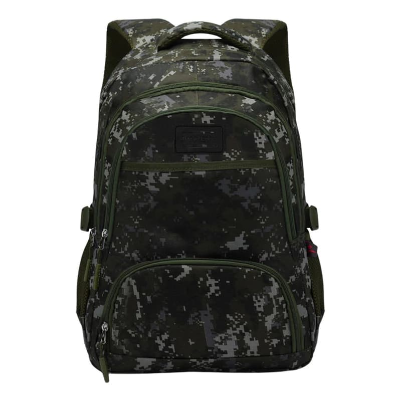 Mochila Camuflada Porta Notebook 15.6" Bagcherry Nylon Premium 25L — Verde militar / Liso