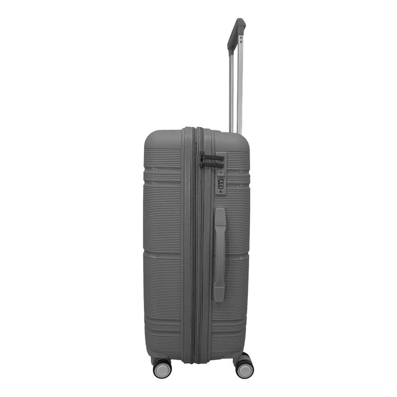 Set de Valijas Rígidas Bagcherry ABS Mediana 24" + Carry On 20" con Candado TSA — Gris 241 / Liso