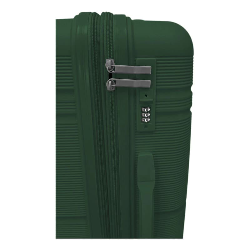 Valija Rígida Mediana Bagcherry Candado TSA 4 Ruedas 360° ABS 60L — Negro 241 / Liso