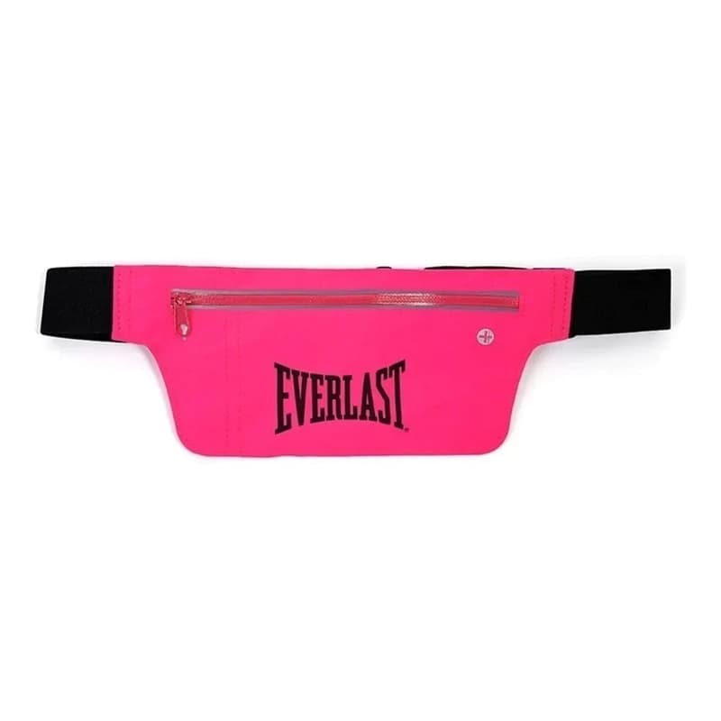 Riñonera Deportiva Everlast Unisex con Doble Bolsillo y Banda Reflectante — Fucsia