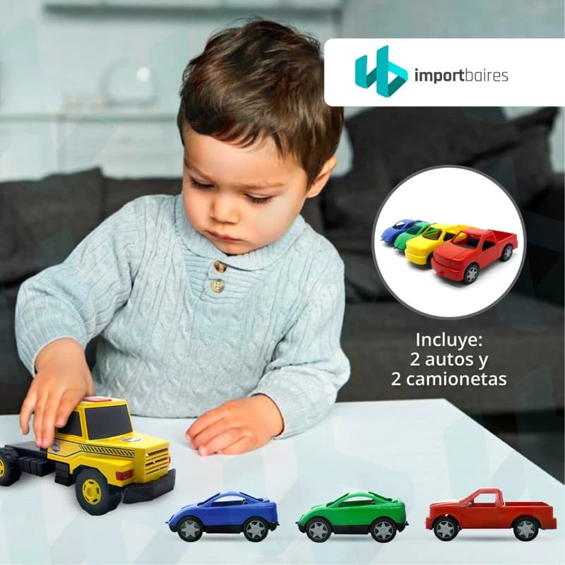 Camión Transportador con Rampa Articulada Lionel's 50 cm plástico reforzado
