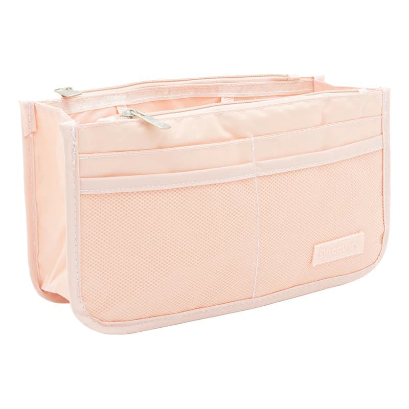 Neceser Organizador de Viaje Discovery Adventure 10 Bolsillos Impermeable — Rosa / Liso