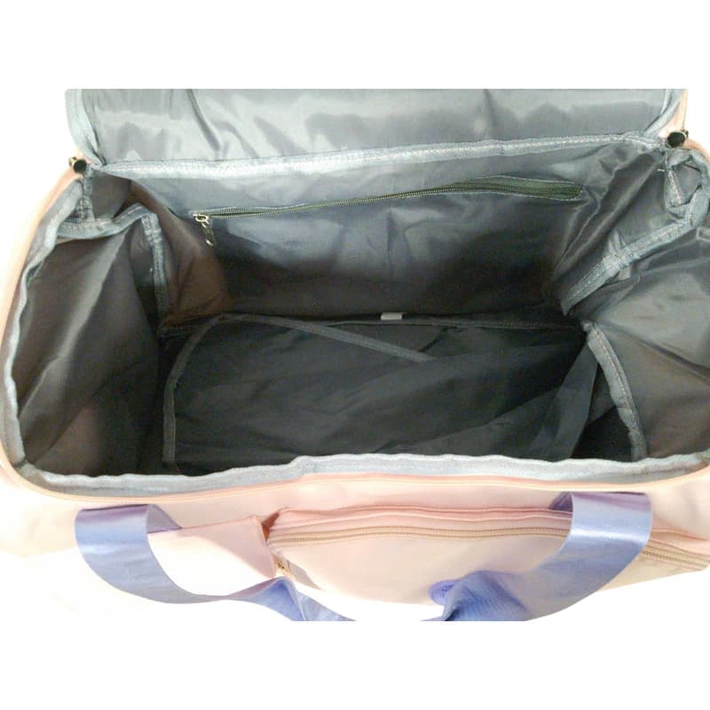 Bolso Deportivo Trendy 6 Bolsillos Gym y Urbano Rosa — Tira Ajustable