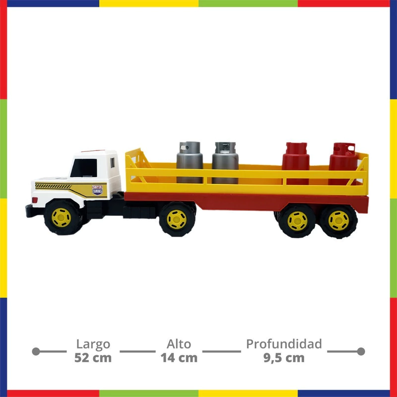 Camión de Juguete Grande Lionel's Transportador con Autos o Animales 50 cm