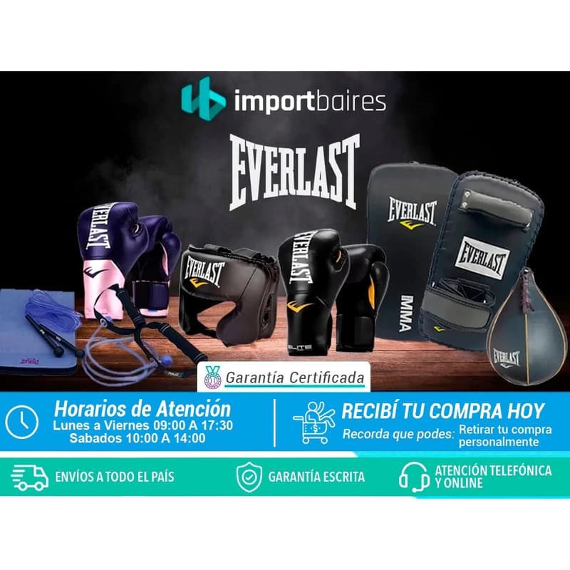 Riñonera Deportiva Everlast Pack x2 Running Ciclismo Gym Neopreno Expandible — Negro