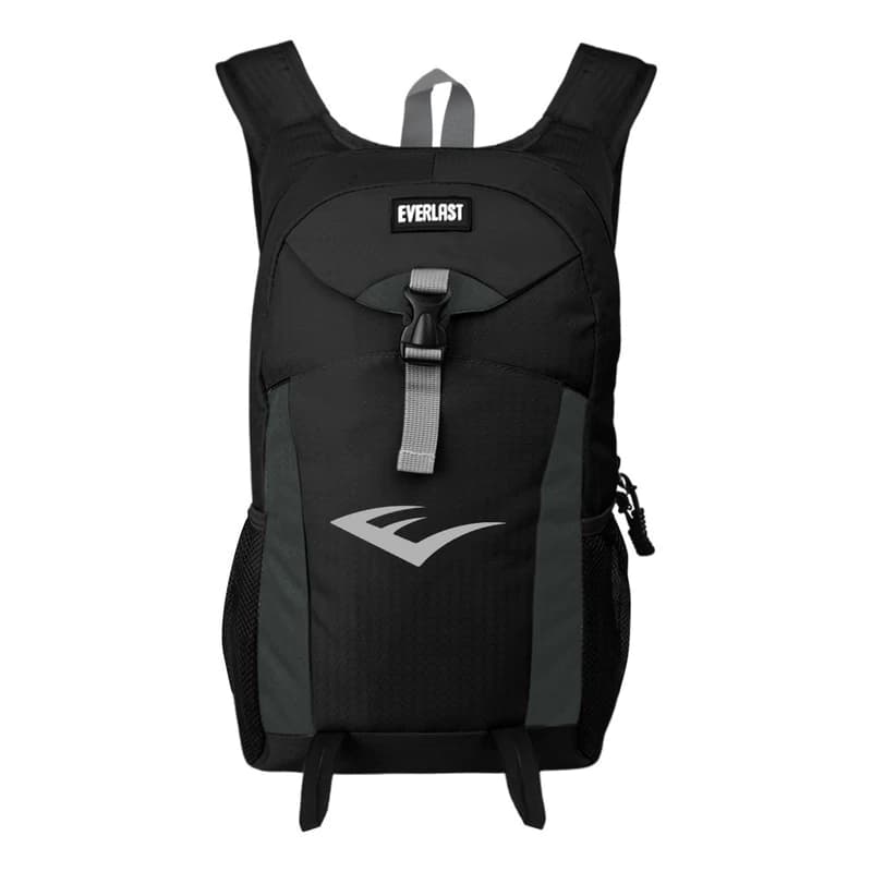 Mochila Running Everlast 12L liviana con cincha pectoral y salida de hidratación — Negro 22182 / Liso