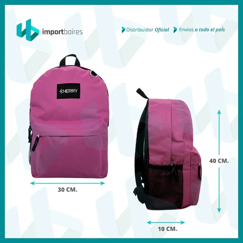Mochila Urbana Deportiva Bagcherry 19L Poliéster Reforzada Hombre Mujer