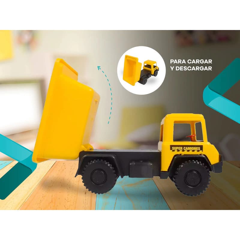 Camiones de Juguete Lionel's 20cm — Set para Niños con Diseño Realista — Marrón claro / Camión Gendarmeria